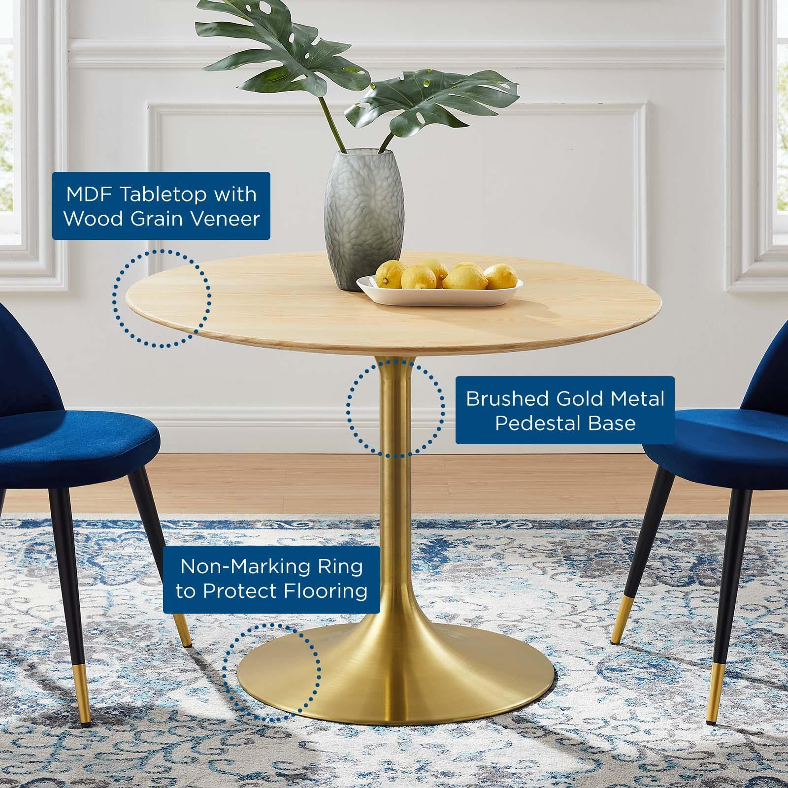 Modway Lippa 40" Wood Dining Table FredCo