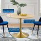 Modway Lippa 40" Wood Dining Table FredCo