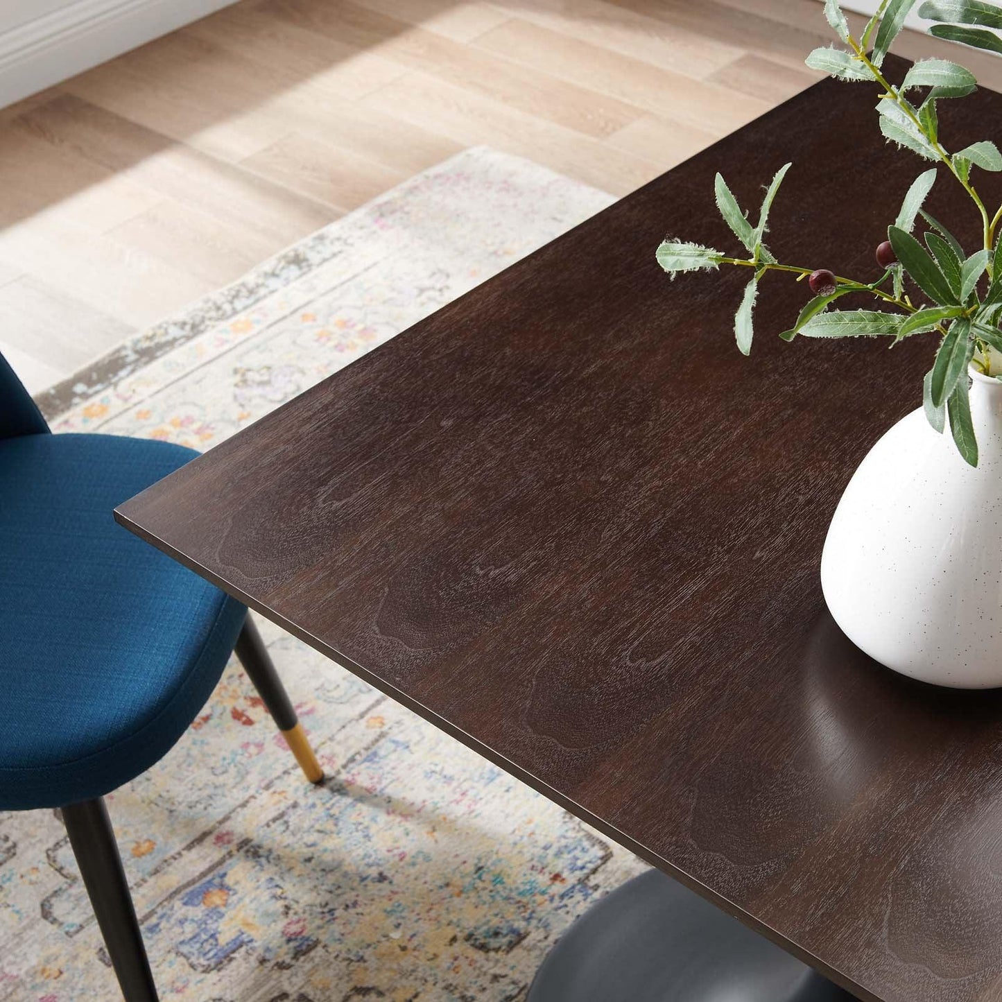 Modway Lippa 40" Wood Square Dining Table FredCo