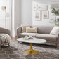Modway Lippa 42" Oval Artificial Marble Coffee Table, EEI-3249 FredCo