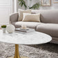 Modway Lippa 42" Oval Artificial Marble Coffee Table, EEI-3249 FredCo