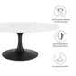 Modway Lippa 42" Oval Artificial Marble Coffee Table, EEI-3534 FredCo