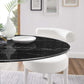 Modway Lippa 42" Oval Artificial Marble Dining Table FredCo