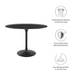 Modway Lippa 42" Oval Artificial Marble Dining Table FredCo