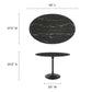 Modway Lippa 42" Oval Artificial Marble Dining Table FredCo