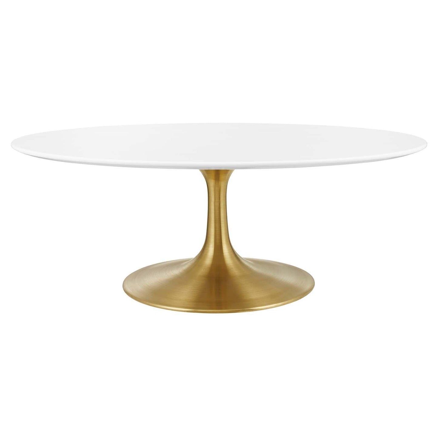 Modway Lippa 42" Oval-Shaped Wood Top Coffee Table FredCo