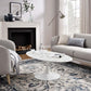 Modway Lippa 48" Oval Artificial Marble Coffee Table FredCo