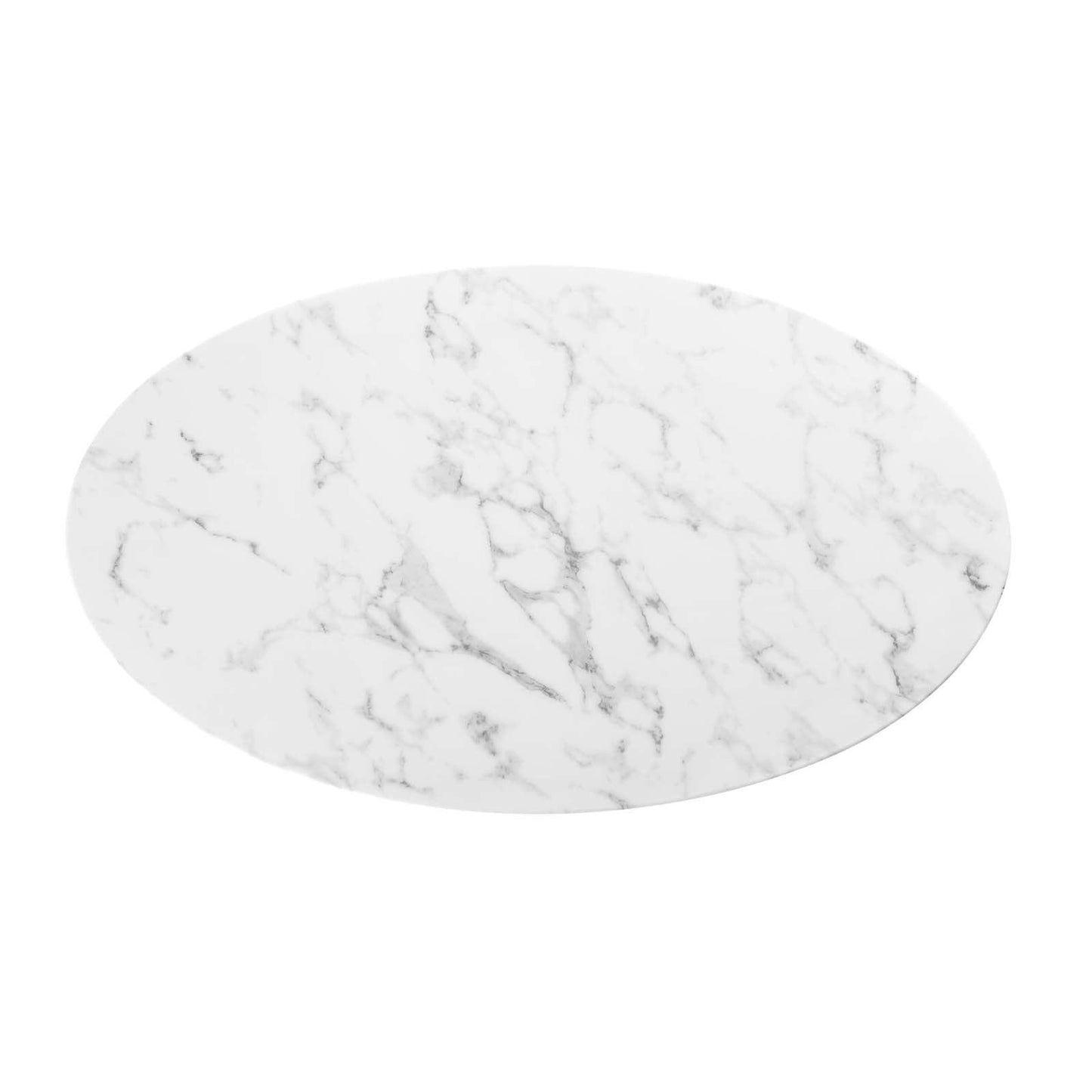 Modway Lippa 48" Oval Artificial Marble Dining Table, EEI-3518 FredCo