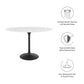 Modway Lippa 48" Oval Artificial Marble Dining Table, EEI-3518 FredCo