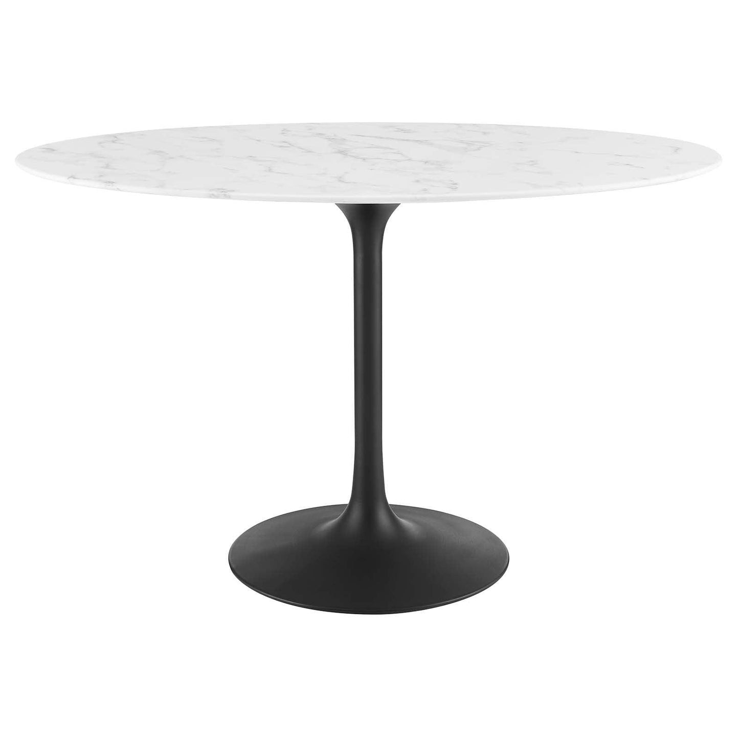 Modway Lippa 48" Oval Artificial Marble Dining Table, EEI-3518 FredCo