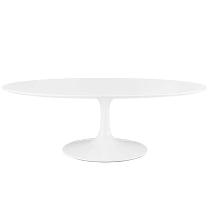 Modway Lippa 48" Oval-Shaped Wood Top Coffee Table FredCo