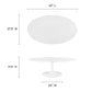 Modway Lippa 48" Oval-Shaped Wood Top Coffee Table FredCo