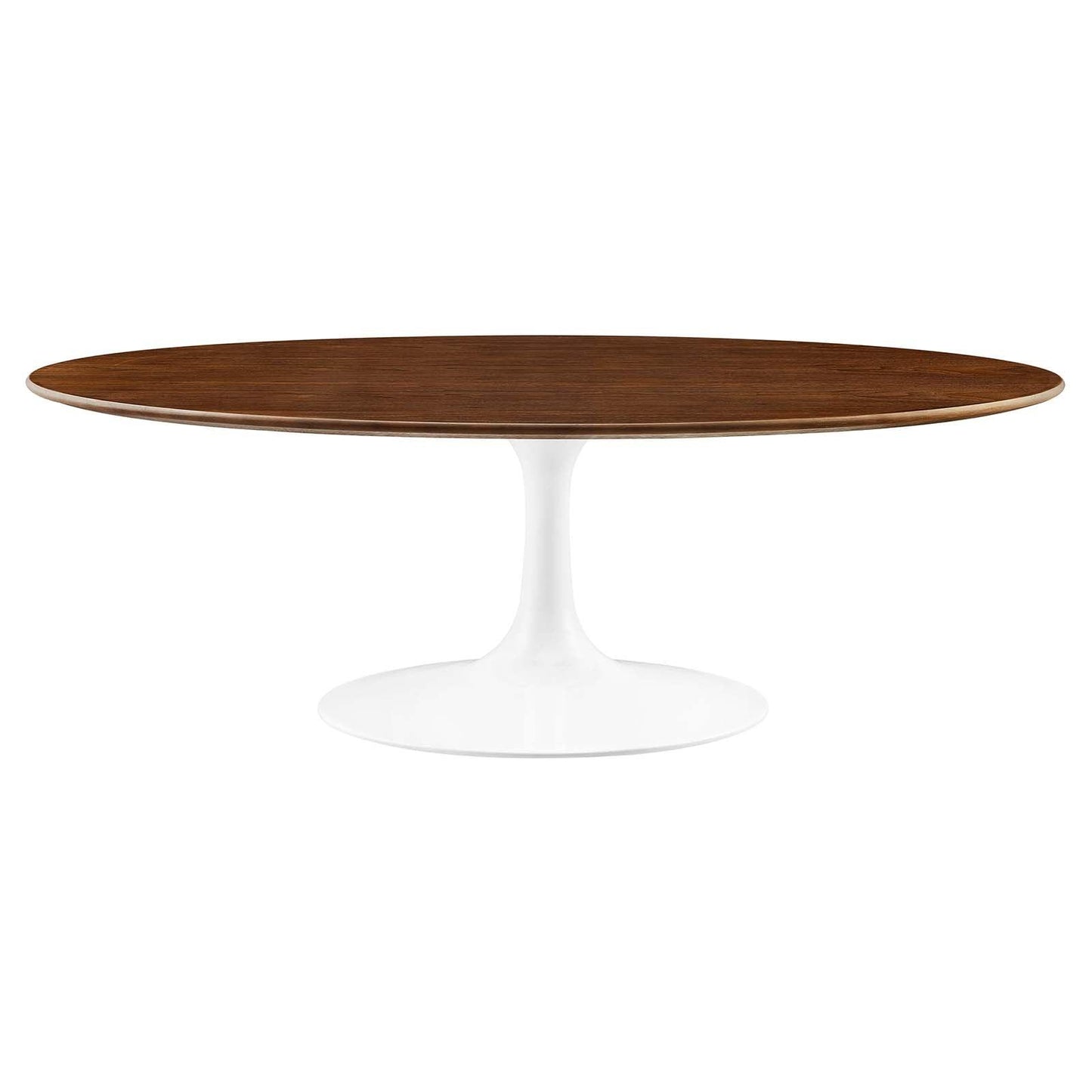 Modway Lippa 48" Oval Walnut Coffee Table FredCo