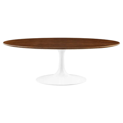 Modway Lippa 48" Oval Walnut Coffee Table FredCo