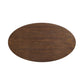 Modway Lippa 48" Oval Walnut Coffee Table FredCo