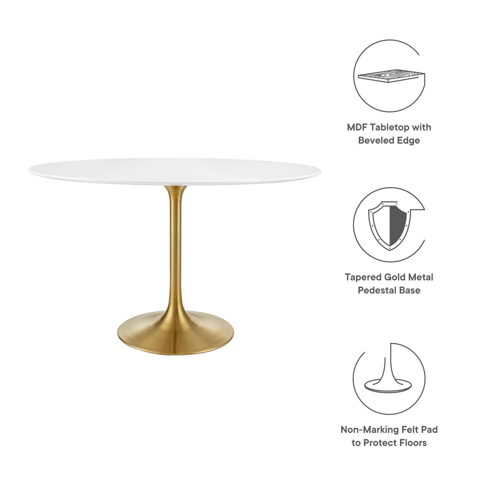 Modway Lippa 48" Oval Wood Dining Table FredCo