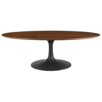 Modway Lippa 48" Oval Wood Grain Coffee Table FredCo