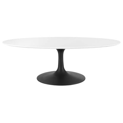 Modway Lippa 48" Oval Wood Top Coffee Table FredCo