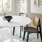 Modway Lippa 48" Round Artificial Marble Dining Table FredCo
