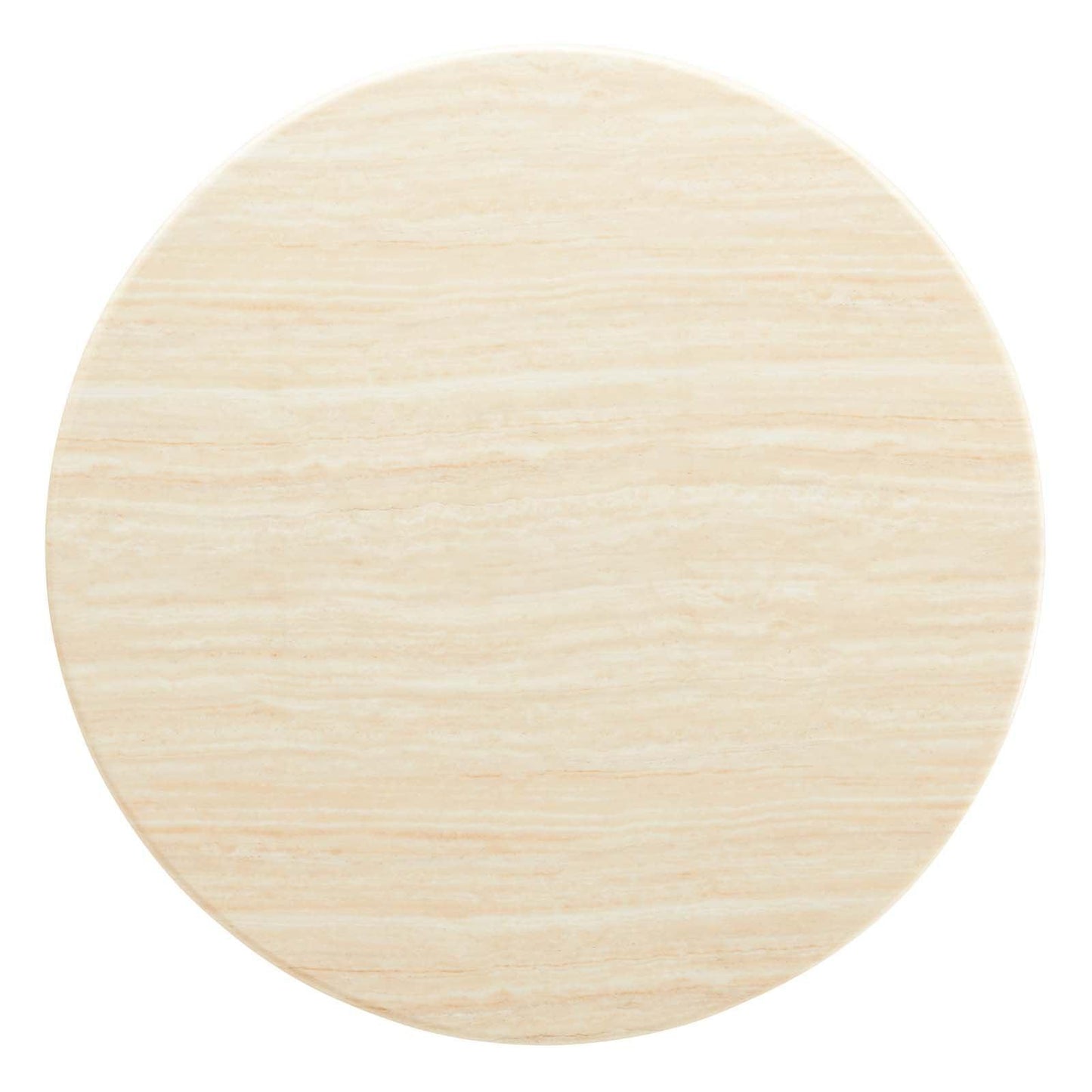 Modway Lippa 48" Round Artificial Travertine Dining Table FredCo