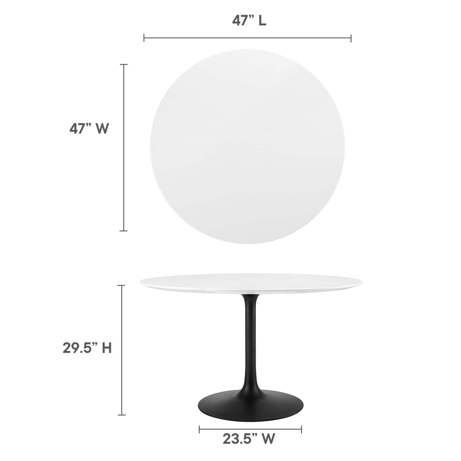 Modway Lippa 48" Round Dining Table FredCo