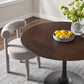Modway Lippa 48" Round Wood Grain Dining Table FredCo