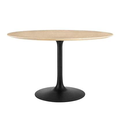 Modway Lippa 48" Round Wood Grain Dining Table FredCo