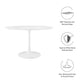 Modway Lippa 48" Round Wood Top Dining Table FredCo