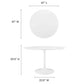 Modway Lippa 48" Round Wood Top Dining Table FredCo