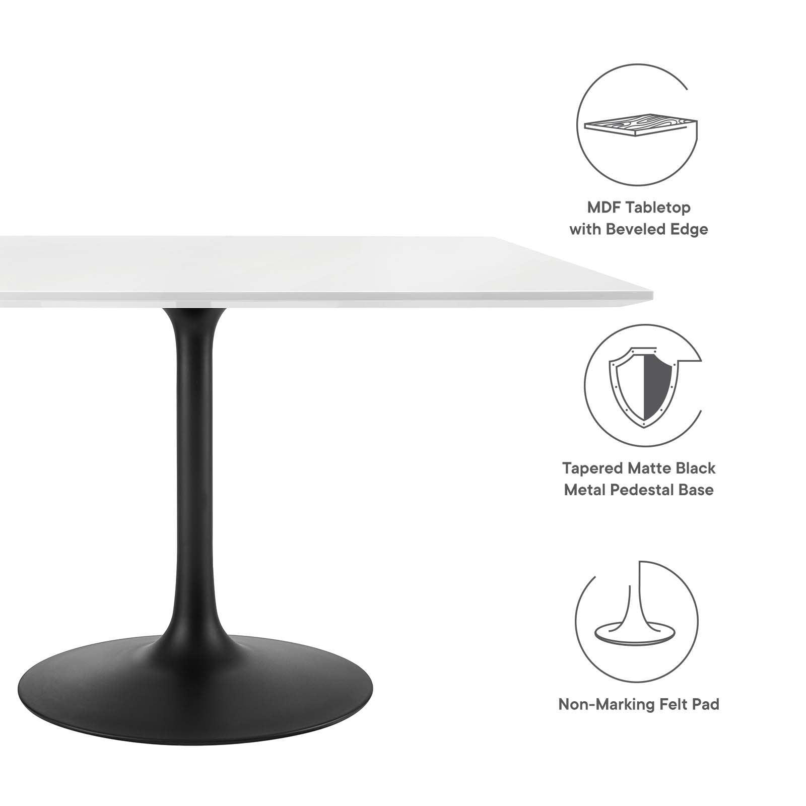 Modway Lippa 48" Square Dining Table FredCo