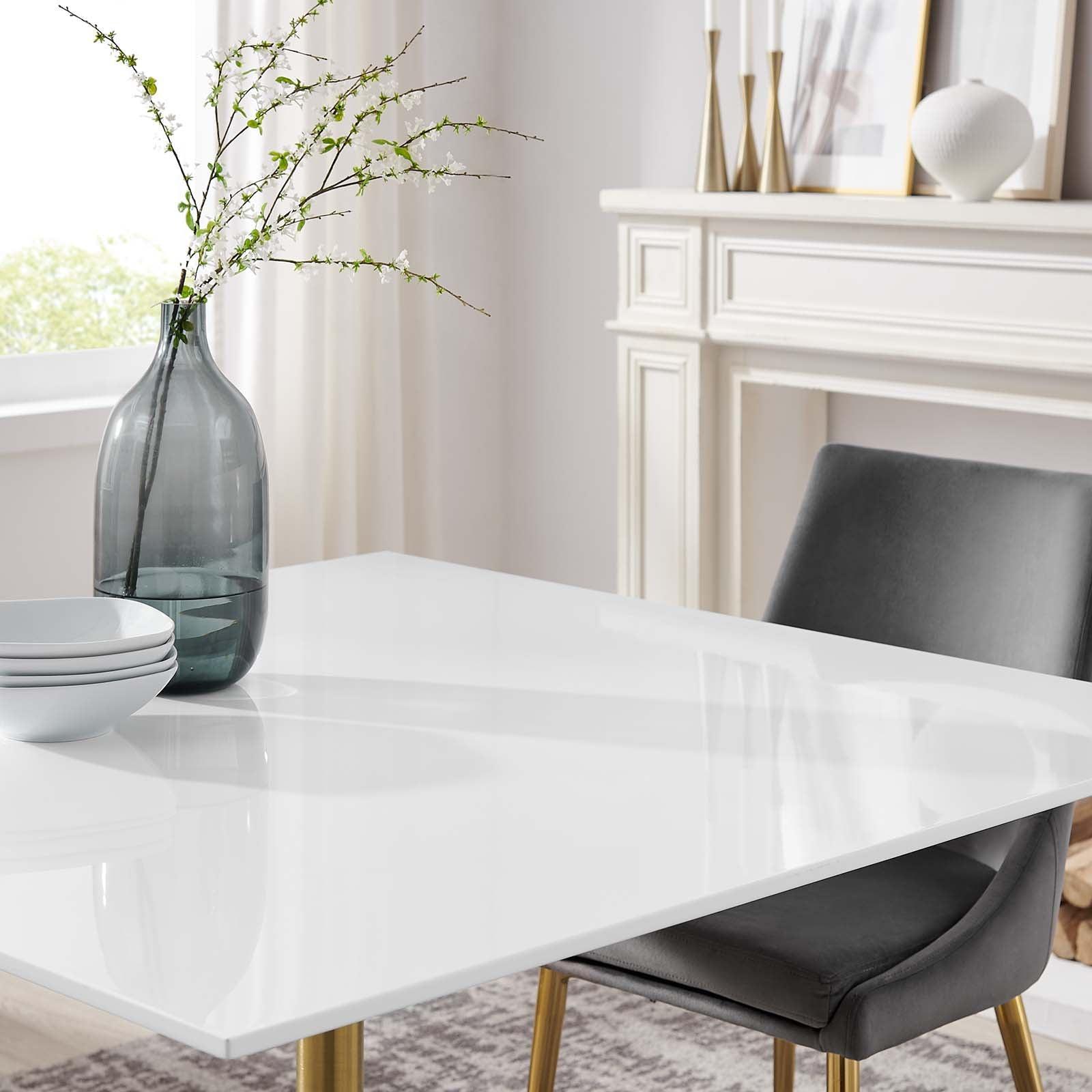 Modway Lippa 48" Square Wood Top Dining Table, EEI-3230 FredCo