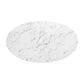 Modway Lippa 54" Oval Artificial Marble Dining Table, EEI-3235 FredCo