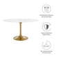 Modway Lippa 54" Oval Artificial Marble Dining Table, EEI-3235 FredCo