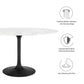 Modway Lippa 54" Oval Artificial Marble Dining Table, EEI-3530 FredCo