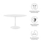 Modway Lippa 54" Round Artificial Marble Dining Table FredCo
