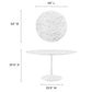 Modway Lippa 54" Round Artificial Marble Dining Table FredCo