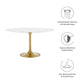 Modway Lippa 54" Round Artificial Marble Dining Table, EEI-3233 FredCo