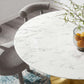 Modway Lippa 54" Round Artificial Marble Dining Table, EEI-3233 FredCo