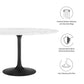 Modway Lippa 54" Round Artificial Marble Dining Table, EEI-3528 FredCo