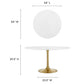 Modway Lippa 54" Round Wood Dining Table FredCo