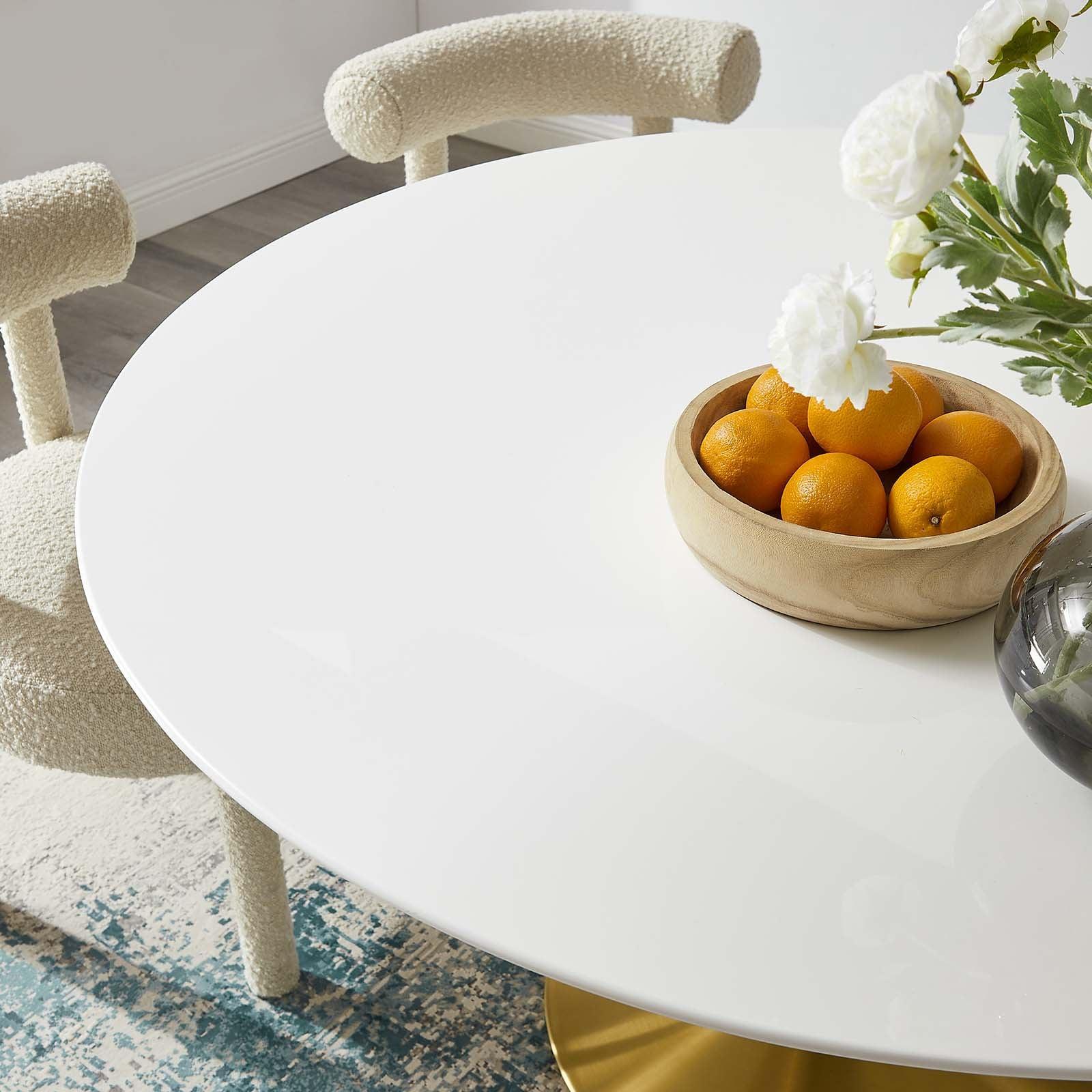 Modway Lippa 54" Round Wood Dining Table FredCo
