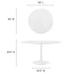 Modway Lippa 54" Round Wood Top Dining Table FredCo