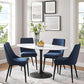 Modway Lippa 60" Oval Artificial Marble Dining Table, EEI-3531 FredCo
