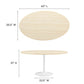 Modway Lippa 60” Oval Artificial Travertine Dining Table FredCo