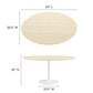 Modway Lippa 60” Oval Artificial Travertine Dining Table FredCo