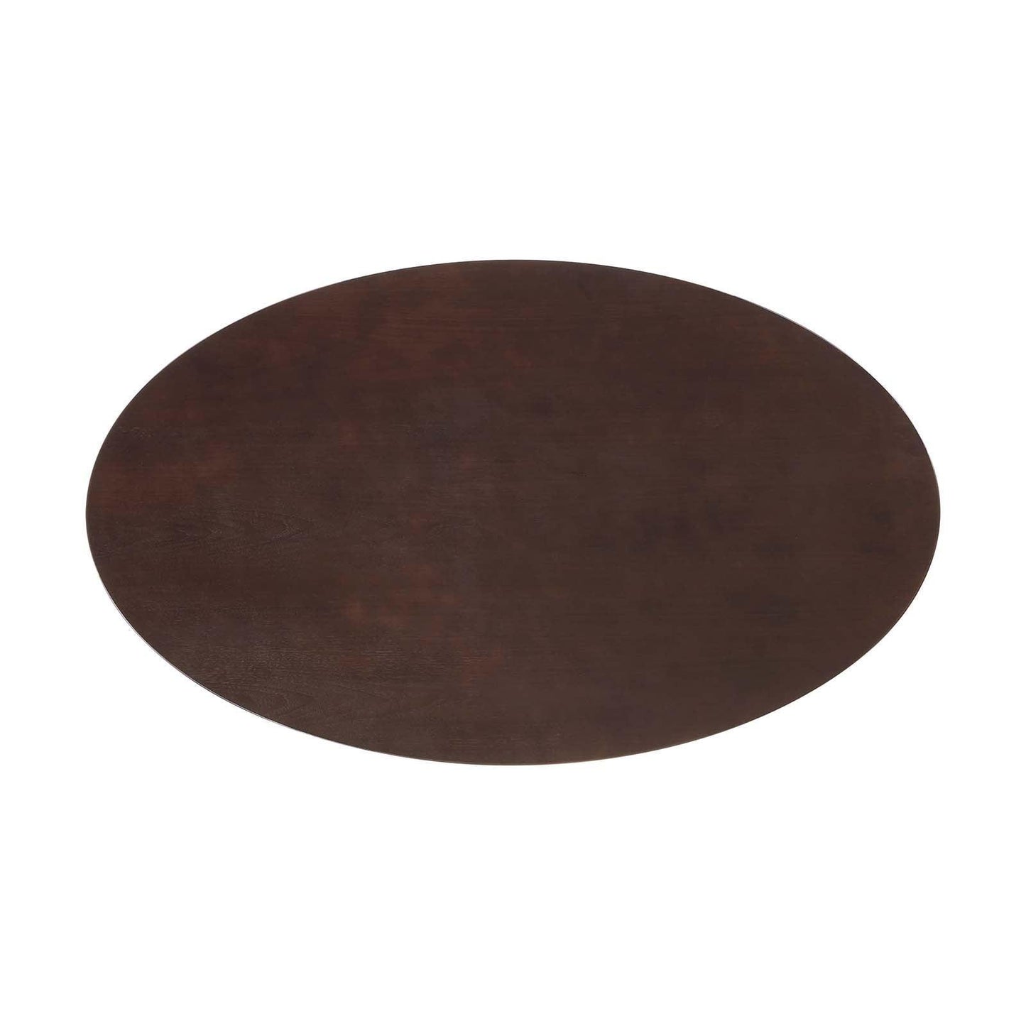 Modway Lippa 60" Oval Cherry Walnut Wood Grain Dining Table FredCo