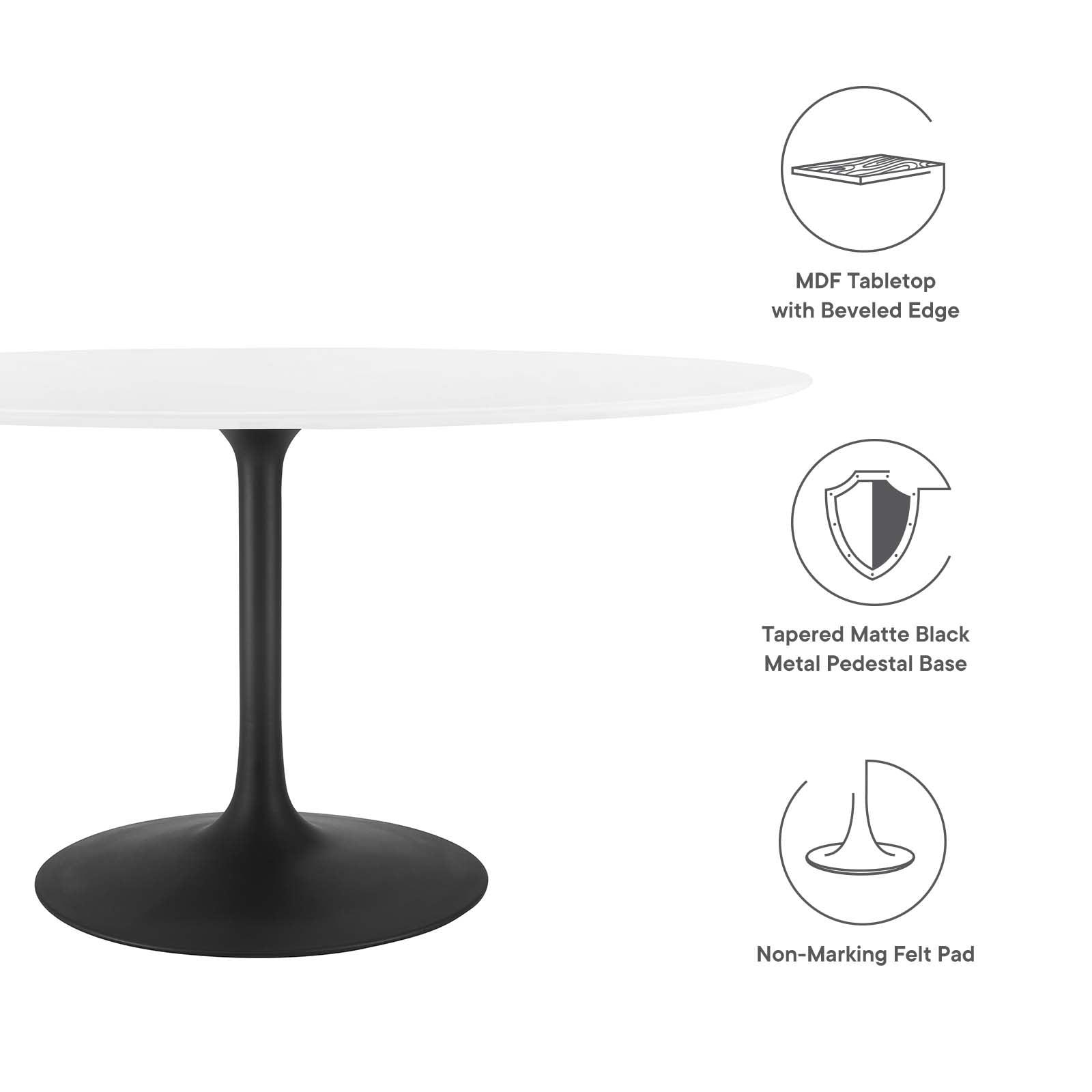 Modway Lippa 60" Oval Dining Table FredCo