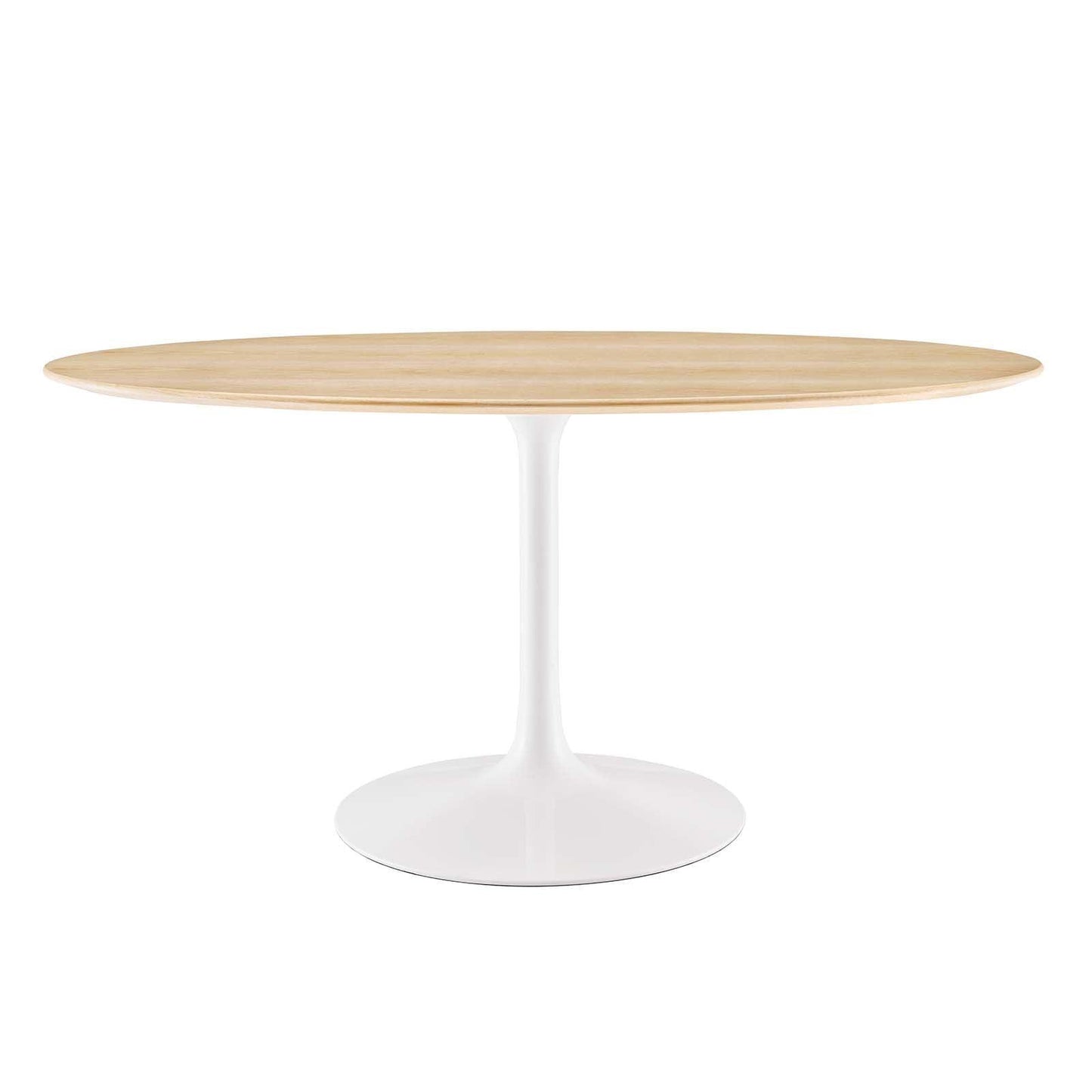 Modway Lippa 60" Oval Natural Wood Grain Dining Table FredCo