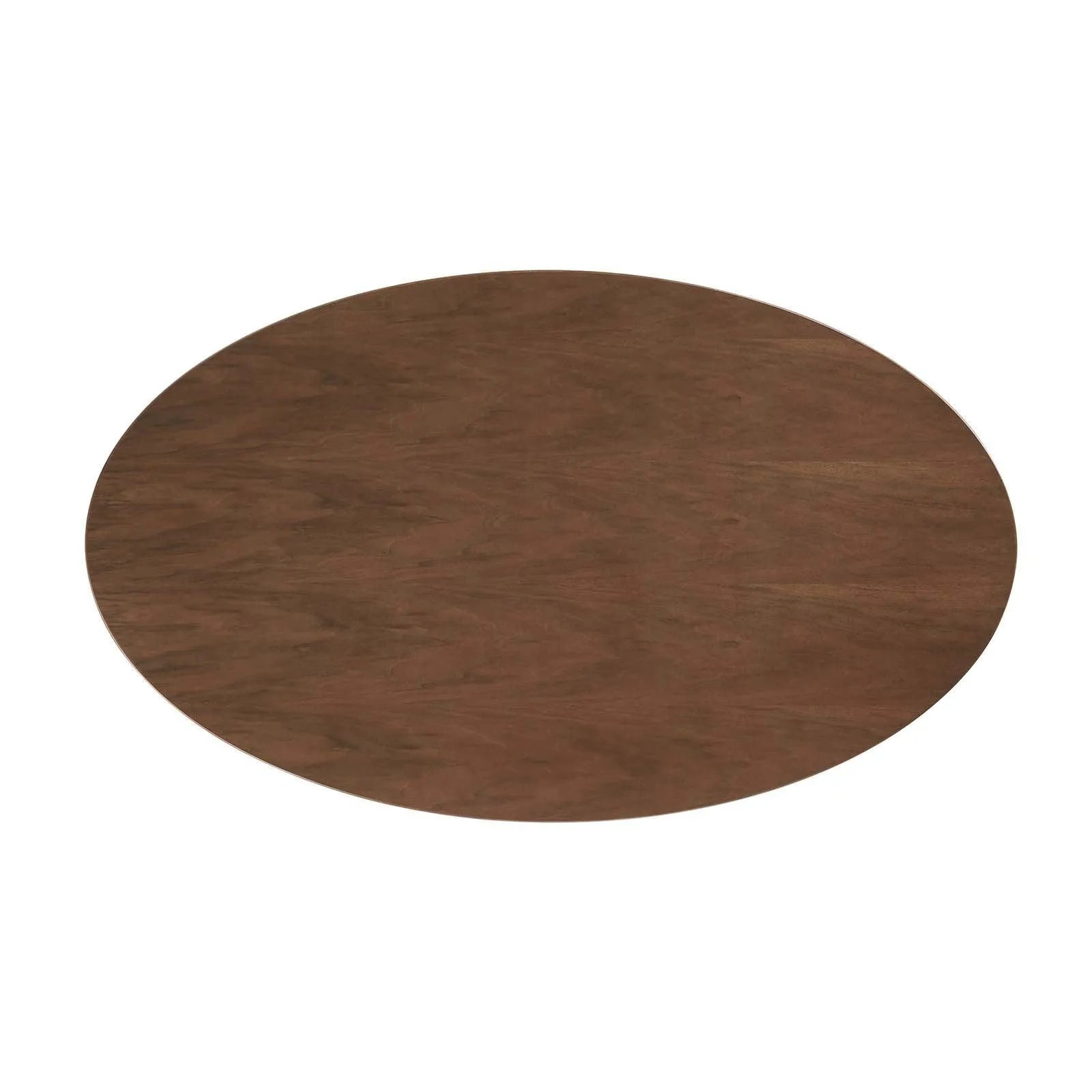 Modway Lippa 60" Oval Walnut Wood Grain Dining Table FredCo