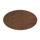 Modway Lippa 60" Oval Walnut Wood Grain Dining Table FredCo
